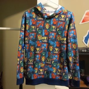 Retro Vintage Marvel Comics Avengers Hoodie Youth